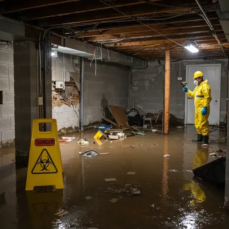 Flooded Basement Electrical Hazard in North Creek, WA Property